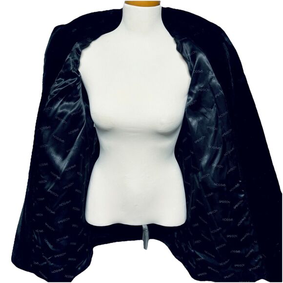 Vintage Sasson Borgazia Plush Faux Fur Lined Coat Size 10 Made in USA ILGWU - Picture 4 of 10